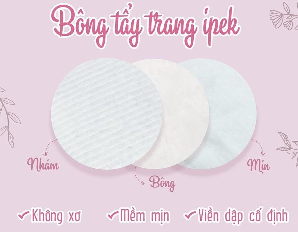 Bông Tẩy Trang Ipek Cây 150 Miếng