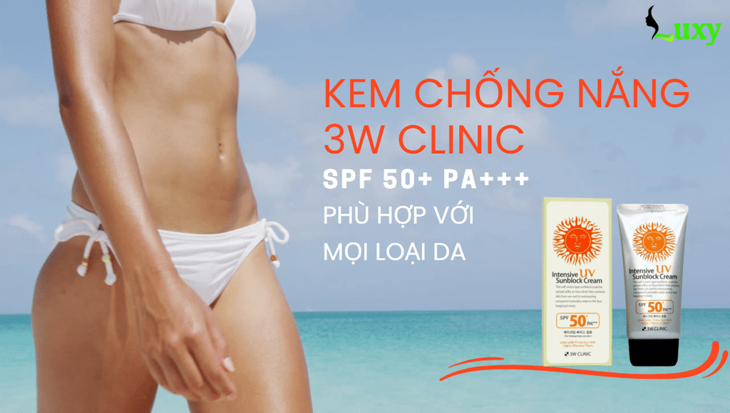 Kem Chống Nắng 3W Clinic SPF 50+ PA+++