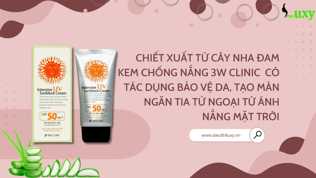 Kem Chống Nắng 3W Clinic SPF 50+ PA+++