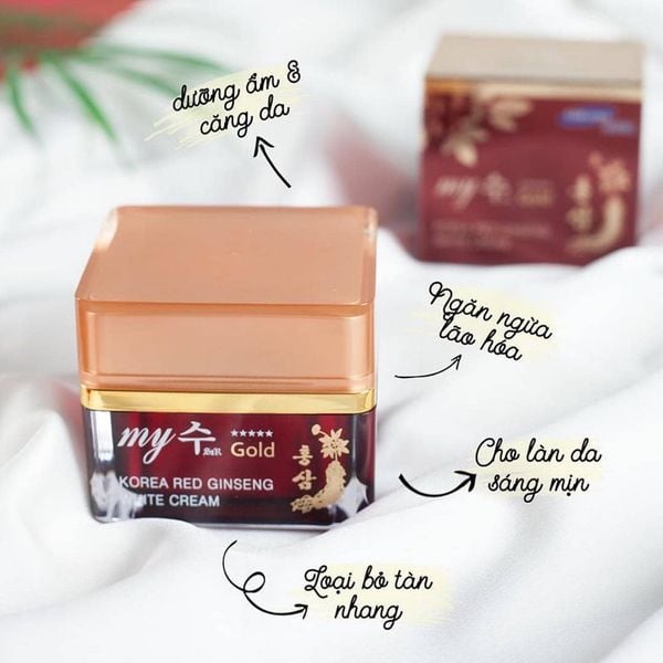 Kem sâm My Gold Korea Red Ginseng White Cream