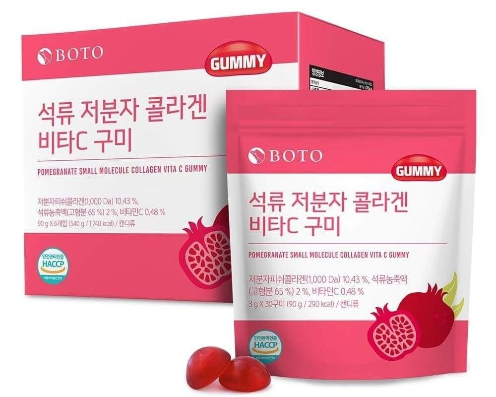 Kẹo Collagen Lựu Boto Hàn Quốc