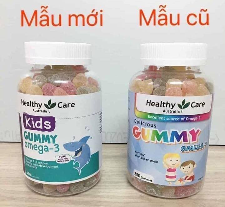 Kẹo Gummy Healthy Care Omega3 250 Viên