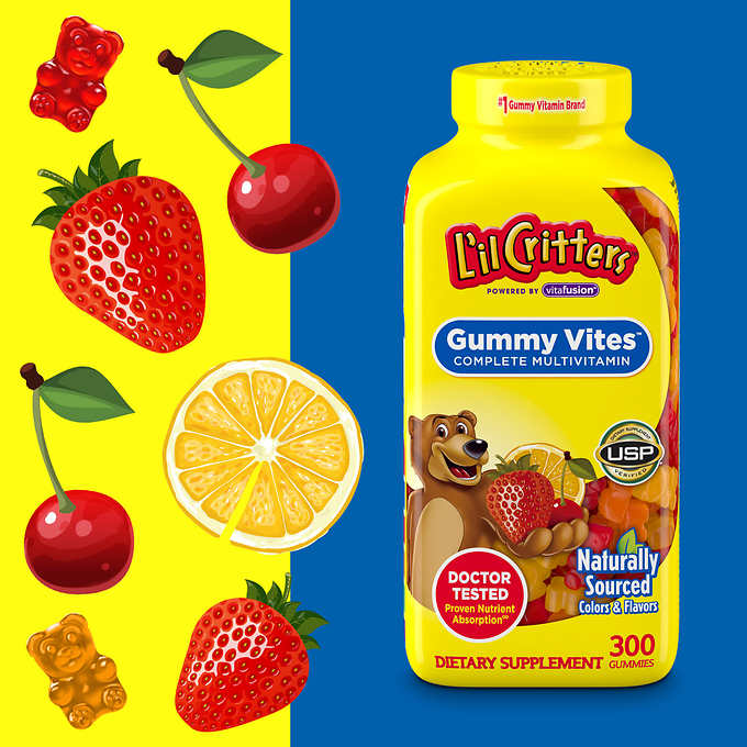 Kẹo Dẻo Bổ Sung Vitamin L'il Critter Gummy Vites 300 Viên – thienduongtretho.com