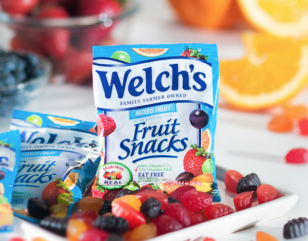 Kẹo Dẻo Trái Cây Mỹ Welch's Fruit Snacks thích hợp cho trẻ em lẫn người lớn