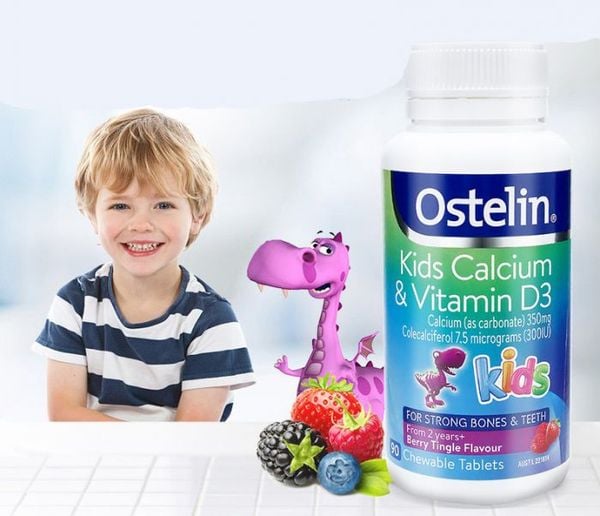 Viên Nhai Ostelin Kids Calcium & Vitamin D3 Cho Bé 90 viên của ÚcViên Nhai Ostelin Kids Calcium & Vitamin D3 Cho Bé 90 viên của Úc – Hàng nhập chính hãng VINAM