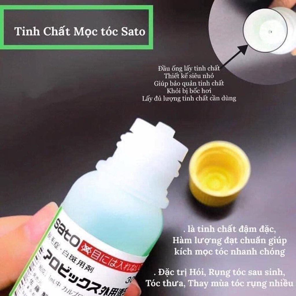 Tinh Chất Thảo Dược Kích Thích Mọc Tóc Sato 30mlTinh Chất Thảo Dược Kích Thích Mọc Tóc Sato 30ml – Thế Giới Mỹ Phẩm Bình Dương