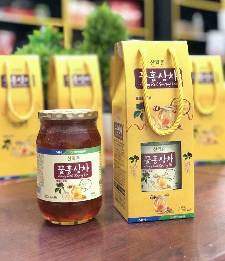 Trà hồng sâm mật ong Honey Red Gingseng Tea của Sanyakchon Nonghyup Hàn Quốc - OHUI VIETNAM