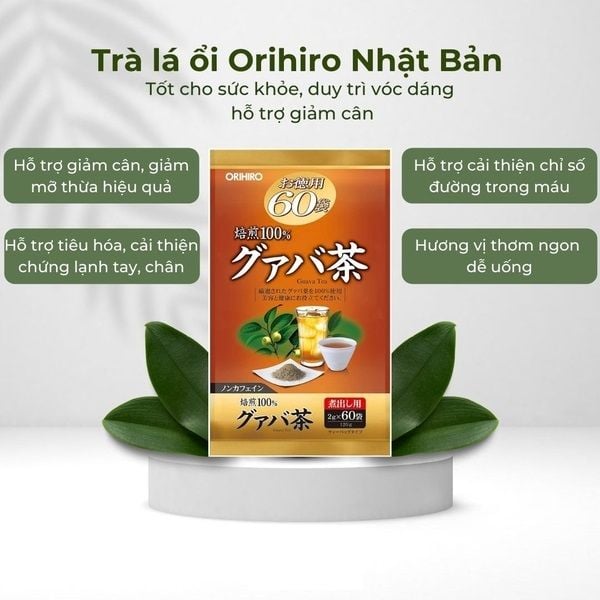 Trà Ổi Orihiro Hỗ Trợ Giảm Cân 60 Gói/ Túi Guardian Việt Nam