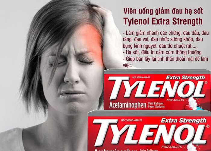 Viên Uống Giảm Đau Hạ Sốt Tylenol Extra Strength | Mifashop