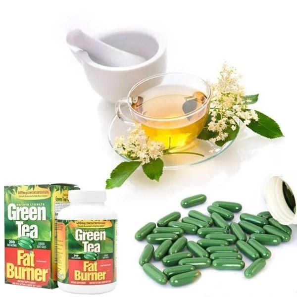 Viên uống hỗ trợ giảm cân từ trà xanh Green Tea Fat Burner 400mg – EDS - Thời Trang Eden