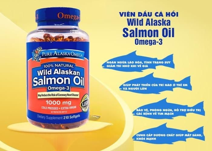 Viên Uống Omega 3 Alaska Cá Hồi 1000mg 210 Viên